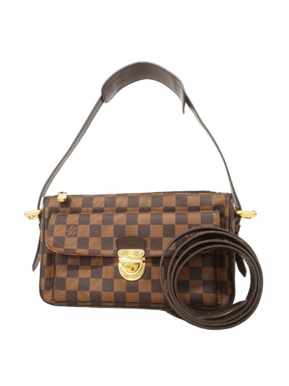 Louis Vuitton Shoulder Bag Damier Ravello GM Ebene